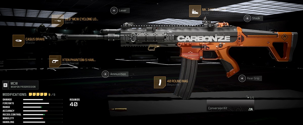 MCW Assault Rifle loadout for Call of Duty: Warzone.