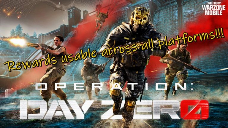 Advertisement banner of the limited time launch event of Warzone Mobile, Operation: Day Zero.