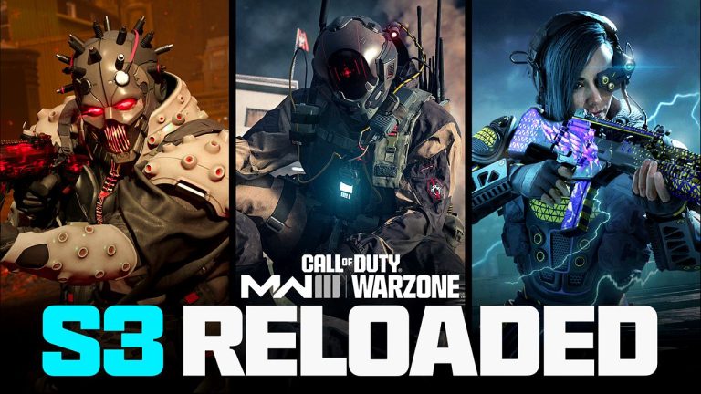Advertisement banner of the upcoming Season 3 Reloaded update in Call of Duty Warzone and Modern Warfare 3.